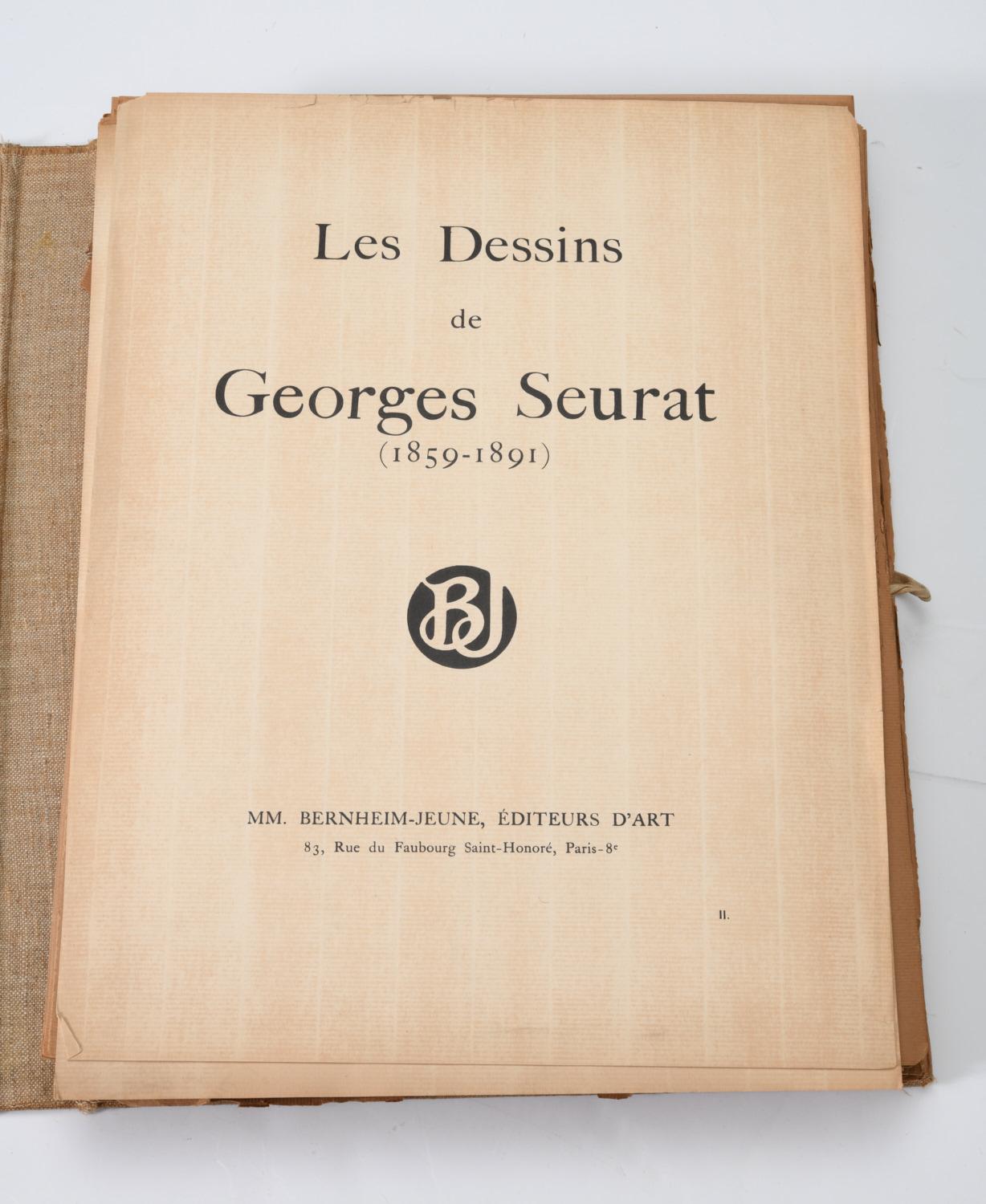 Victorian Les Dessins De Georges Seurat, 1859-1891, Complete Folio of 67 Images