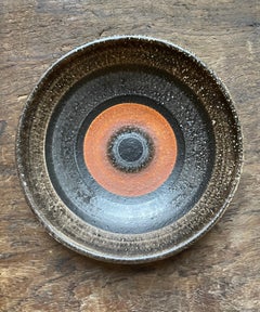 Les Deux Potiers '2 Potiers' Ceramic Dish, France, c. 1960, Signed '2 Potiers"