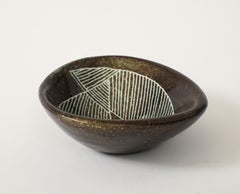 Les Deux Potiers (2 Potiers) Plato de cerámica Vide Poche, Francia, c. 1960