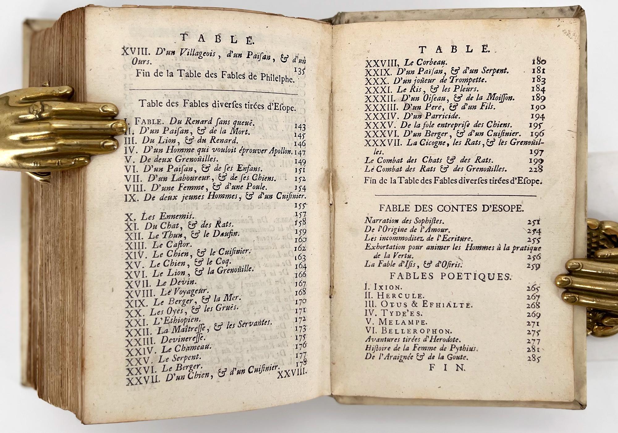 Les Fables d'Esope Phrigien avec celles de Philelphe [Les Fables d'Esope, 1708] en vente 4