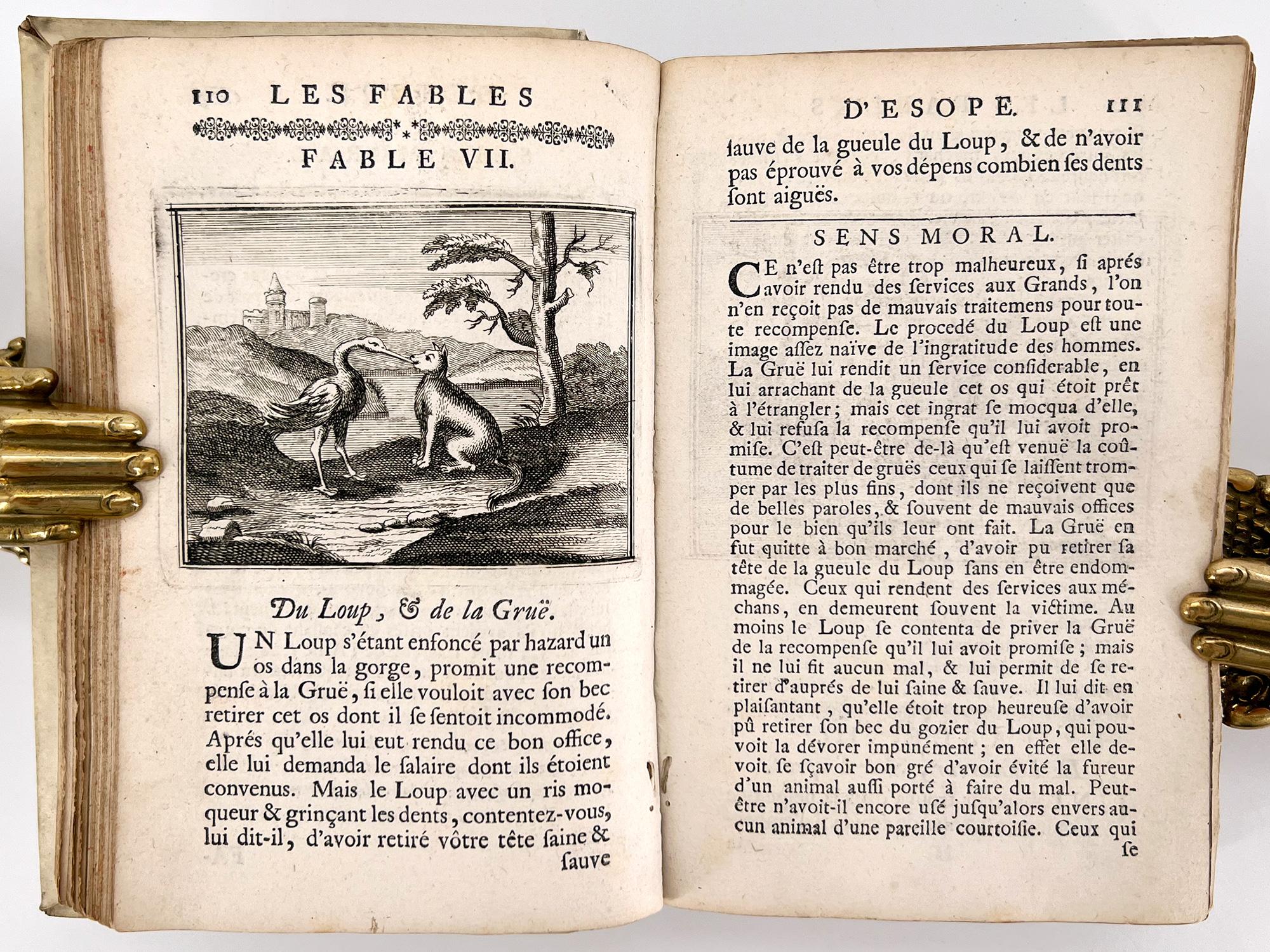 Néerlandais Les Fables d'Esope Phrigien avec celles de Philelphe [Les Fables d'Esope, 1708] en vente