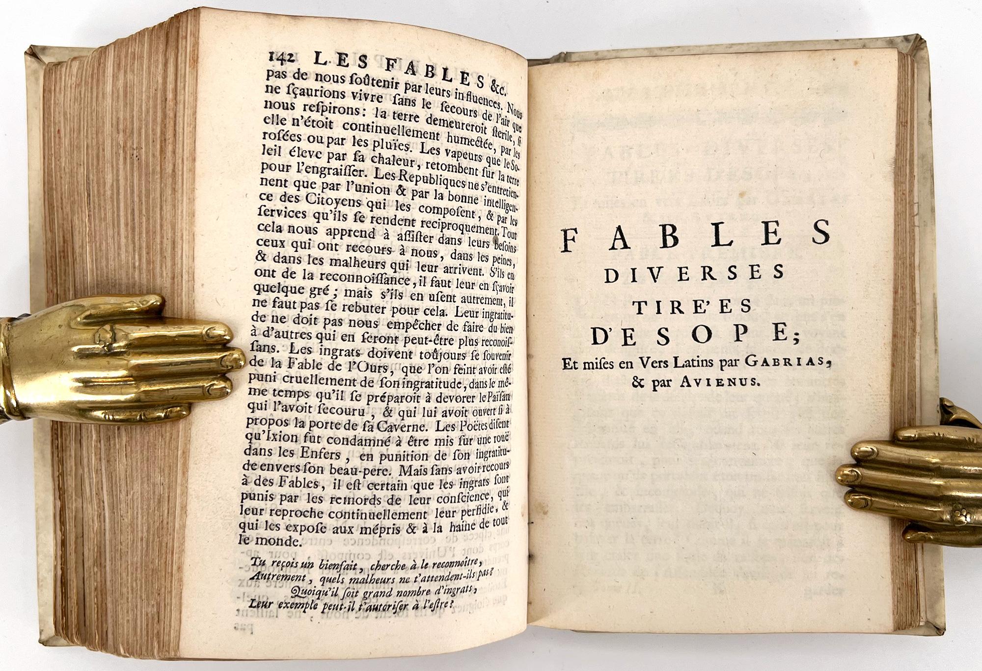 Les Fables d'Esope Phrigien avec celles de Philelphe [Les Fables d'Esope, 1708] en vente 1