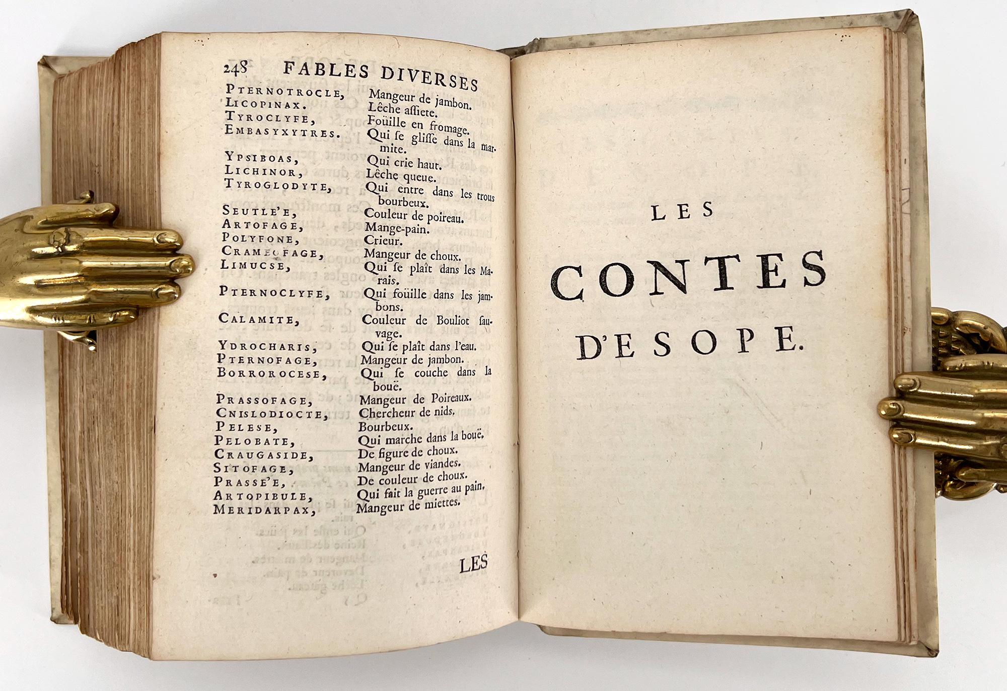Les Fables d'Esope Phrigien avec celles de Philelphe [Les Fables d'Esope, 1708] en vente 2