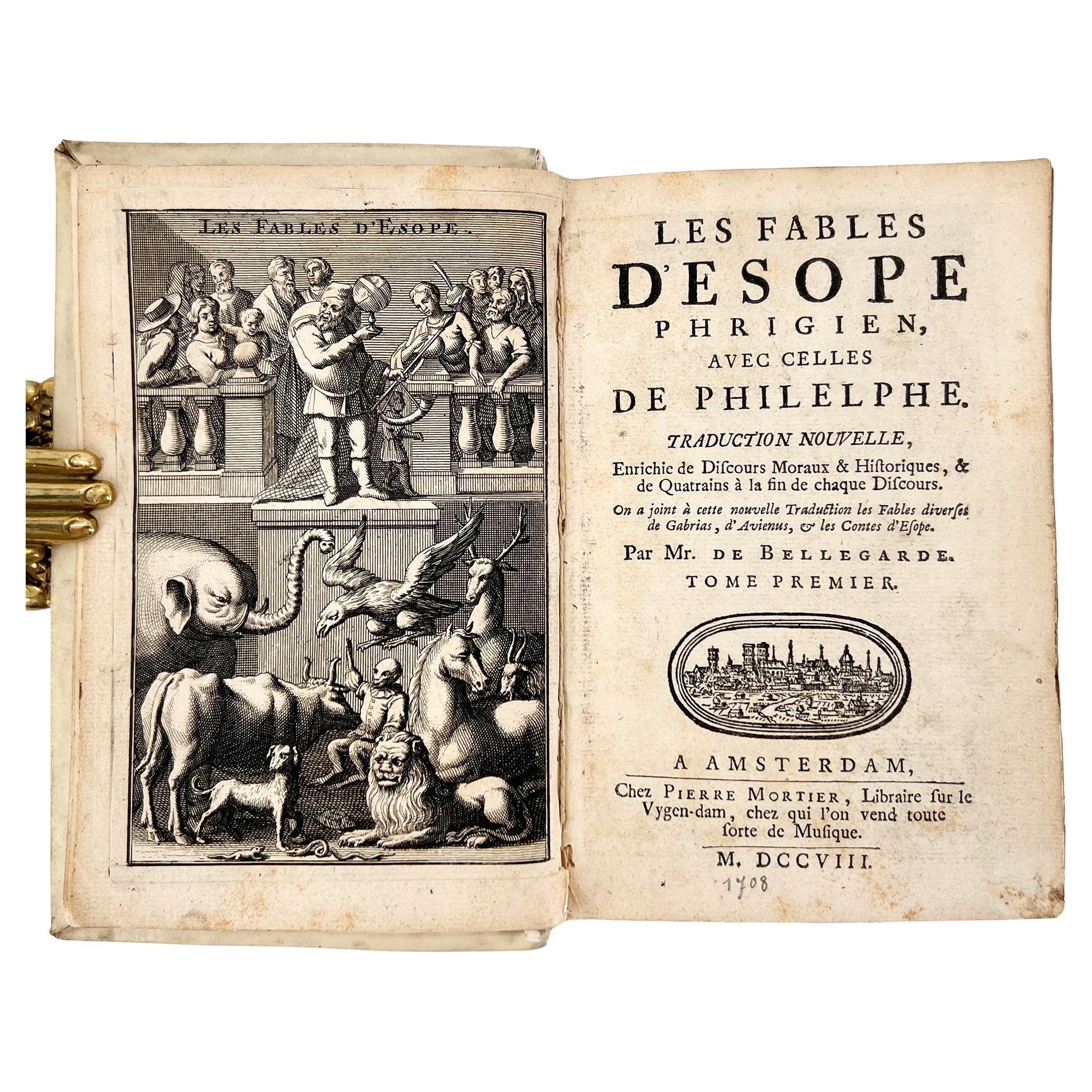 Les Fables d'Esope Phrigien avec celles de Philelphe [Aesop's Fables, 1708]