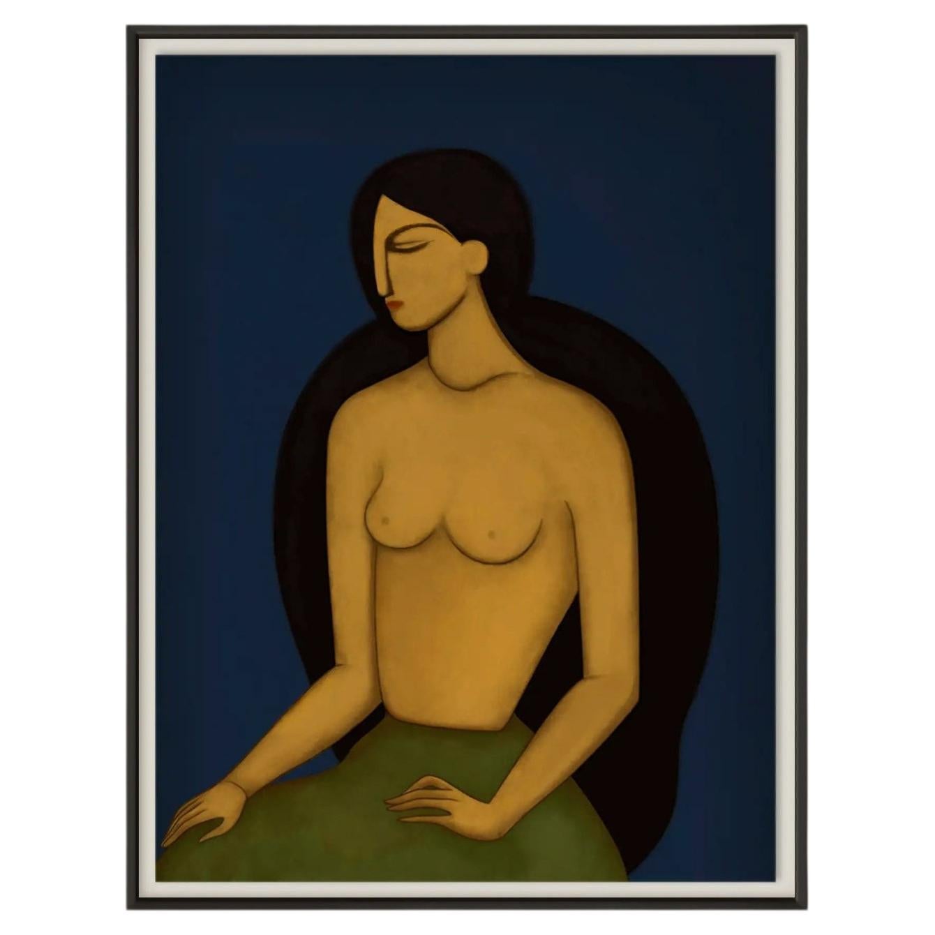"Les Femmes Un" Signed Limited Edition Art Print by Christiane Lemieux - 42"x56"