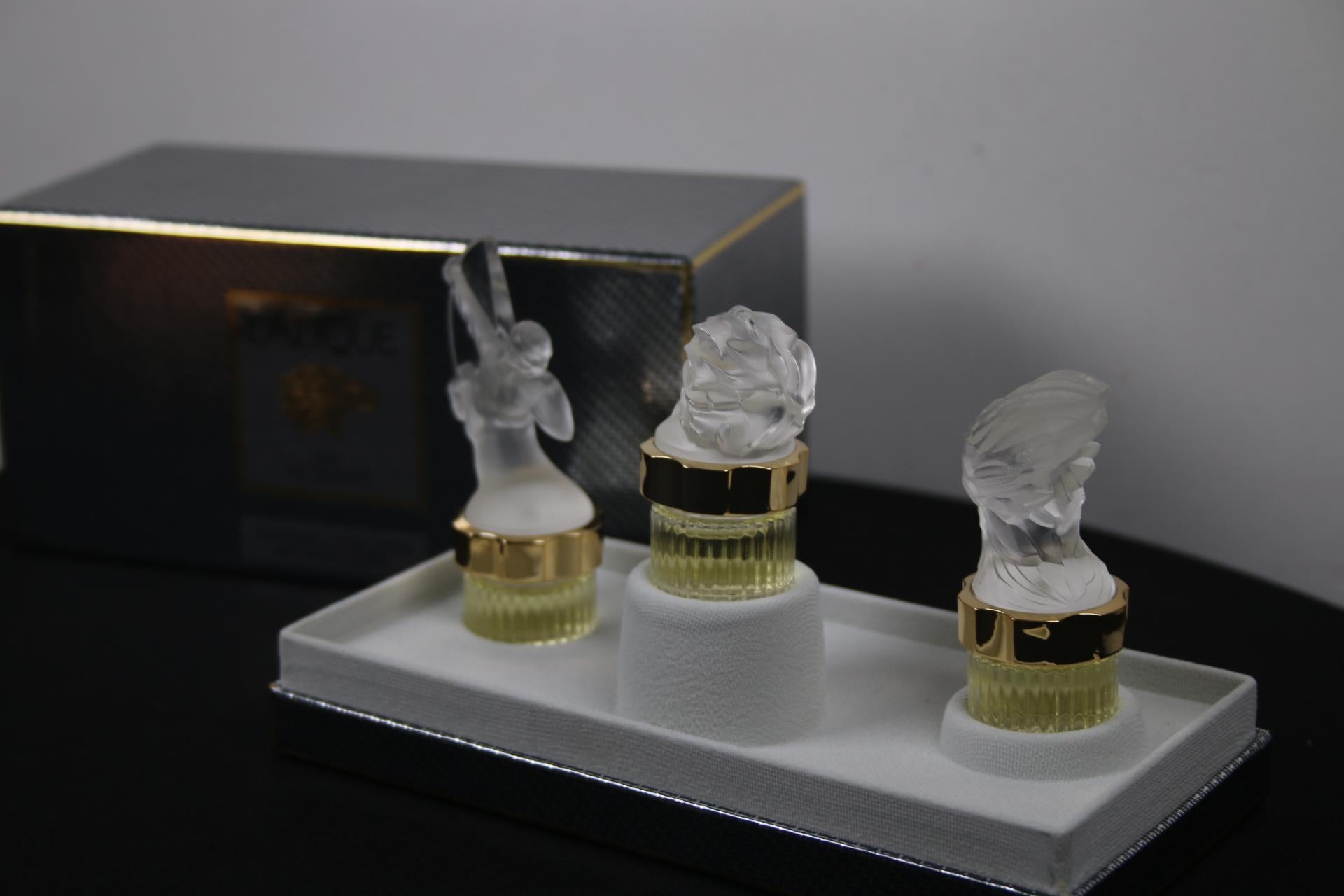 Glass Les Flacons Collection Miniatures Lalique 2000 1998 1999