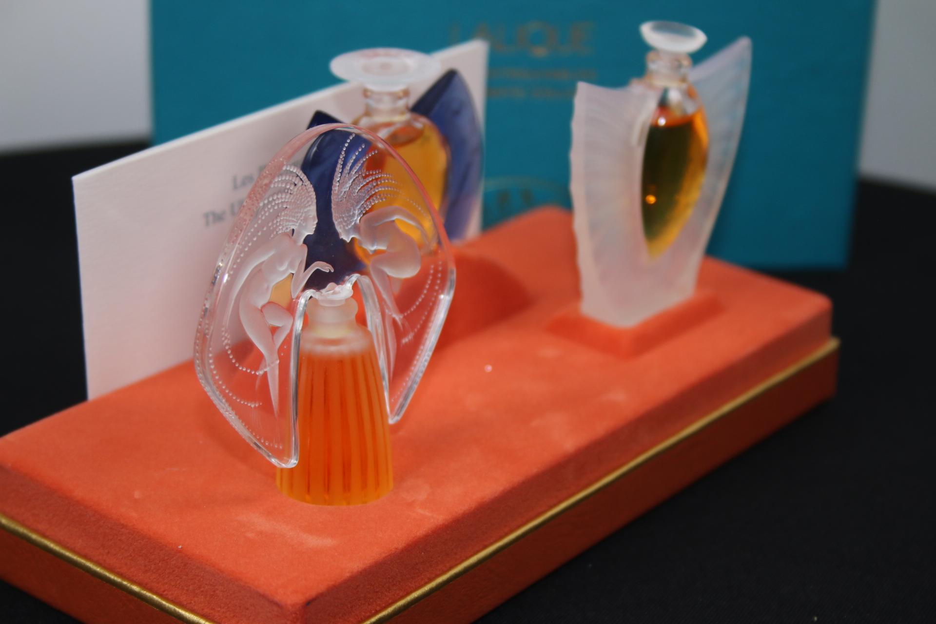 French Les Flacons Collection Miniatures Lalique 2000 1998 1999