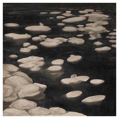 "Les Glaçons" Signed Limited Edition Art Print by Christiane Lemieux - 30"x30"