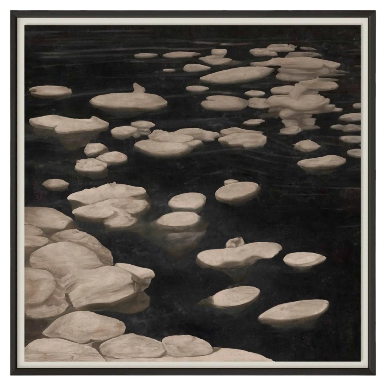 "Les Glaçons" Signed Limited Edition Art Print by Christiane Lemieux - 30"x30"