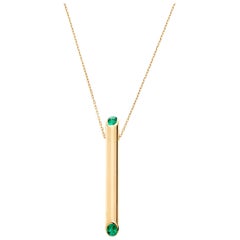 Les Grandes Orgues, Neckless, Yellow Gold and Tourmaline, pendant 