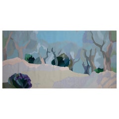 Les Grands Oliviers, arazzo della Maison Pinton, da un quadro di Roger Mühl
