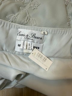 LES HABITUDES 90's Vintage Silk Hand Beaded / Pearled Floral Gown