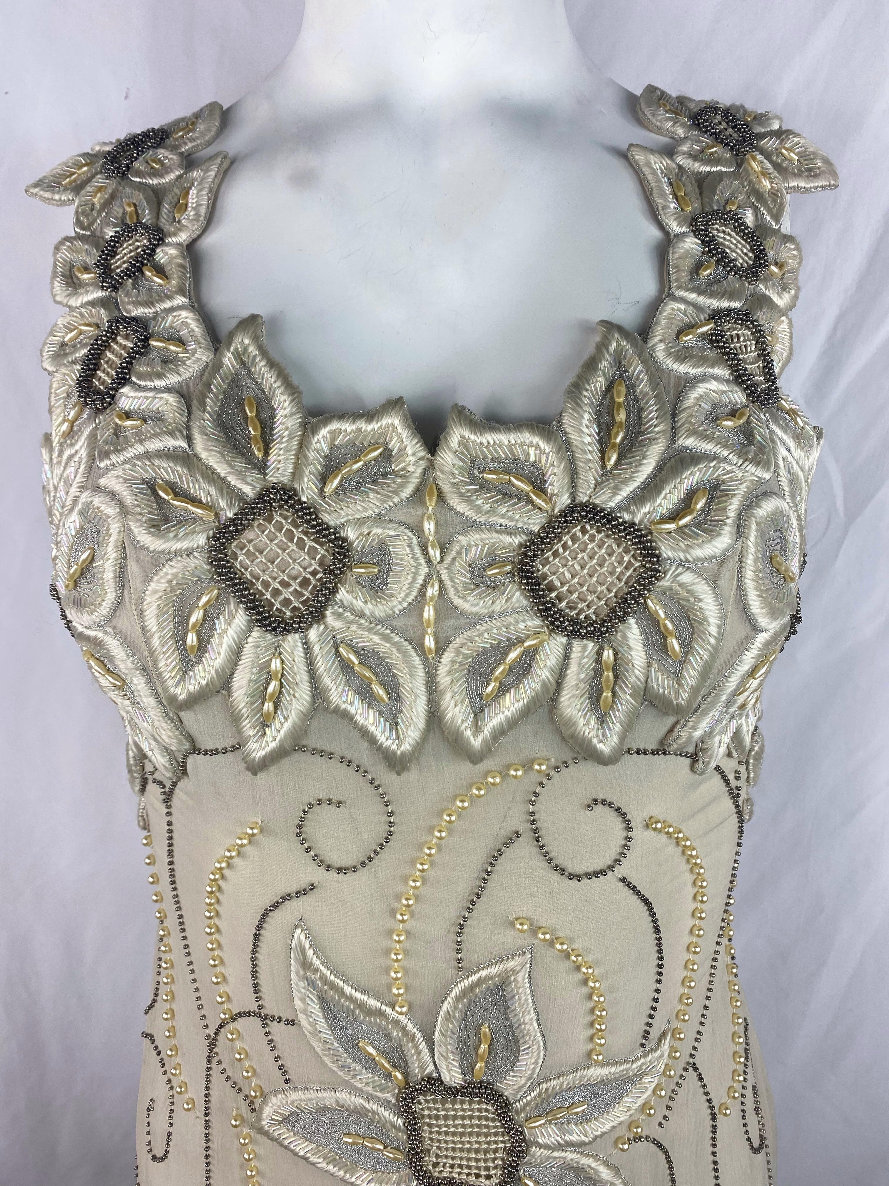 cream floral maxi dress