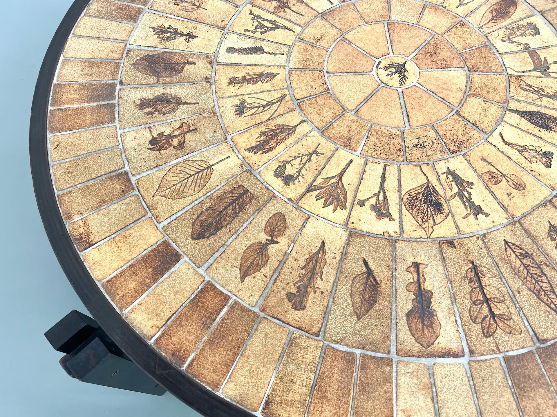 Céramique Table basse « Les Herbiers » de Roger Capron en vente
