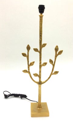 Les Heritiers French Bronze Gilt Tree Lamp