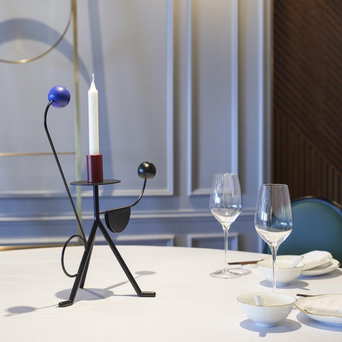 Powder-Coated Les Immobiles N°4 Candleholder by Thomas Dariel For Sale
