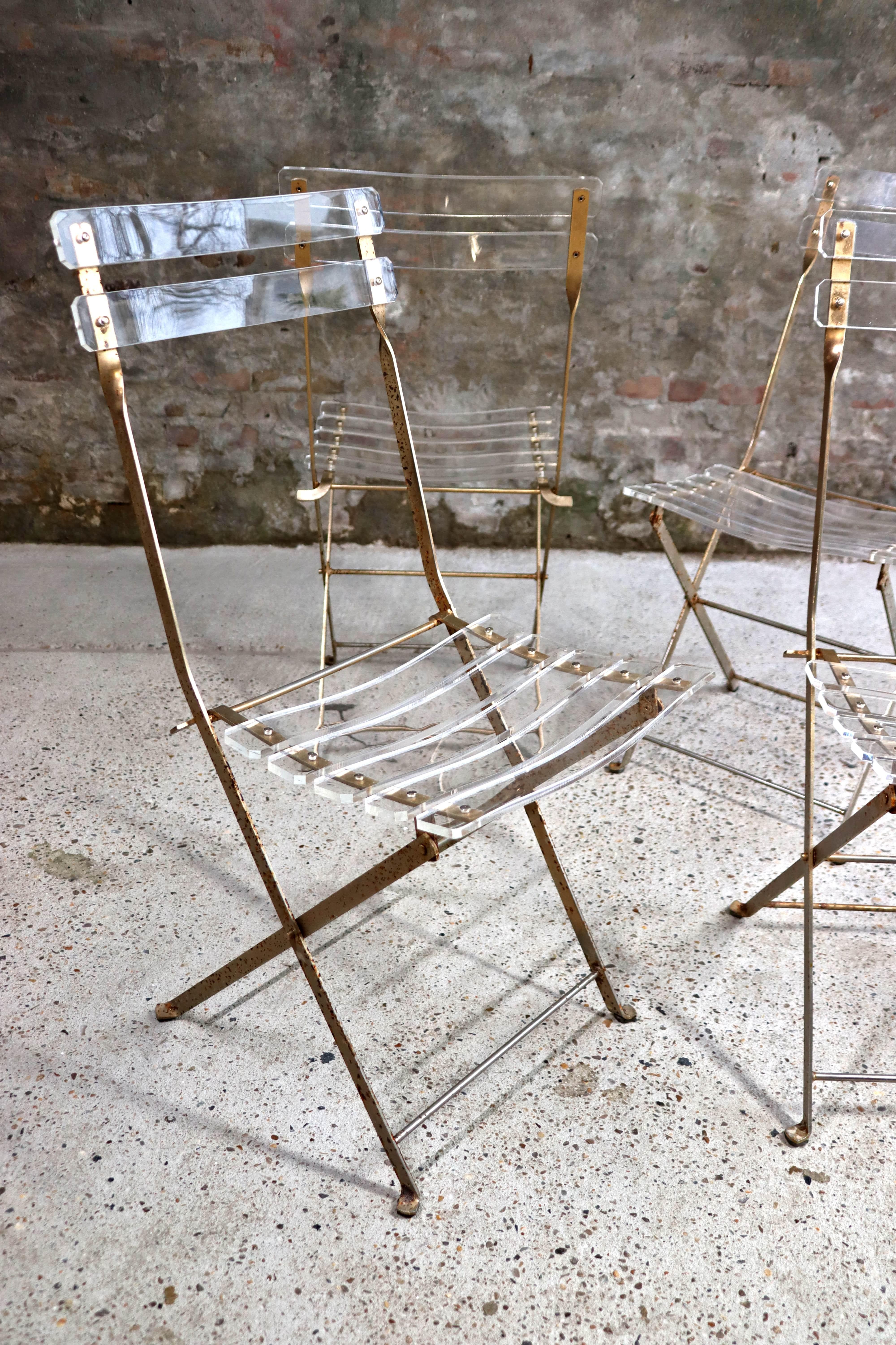 Les Invisibles – Folding Chairs – Yonel Lebovici & Bernard Berthet – Marais Inte In Fair Condition For Sale In NIEUWKUIJK, NB