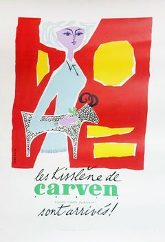Les Kisslene de Carven Original Poster by Jean Colin, 1957