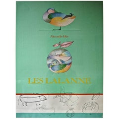 Les Lalanne Alexandre Iolas Colourul Animalier 1970s Poster
