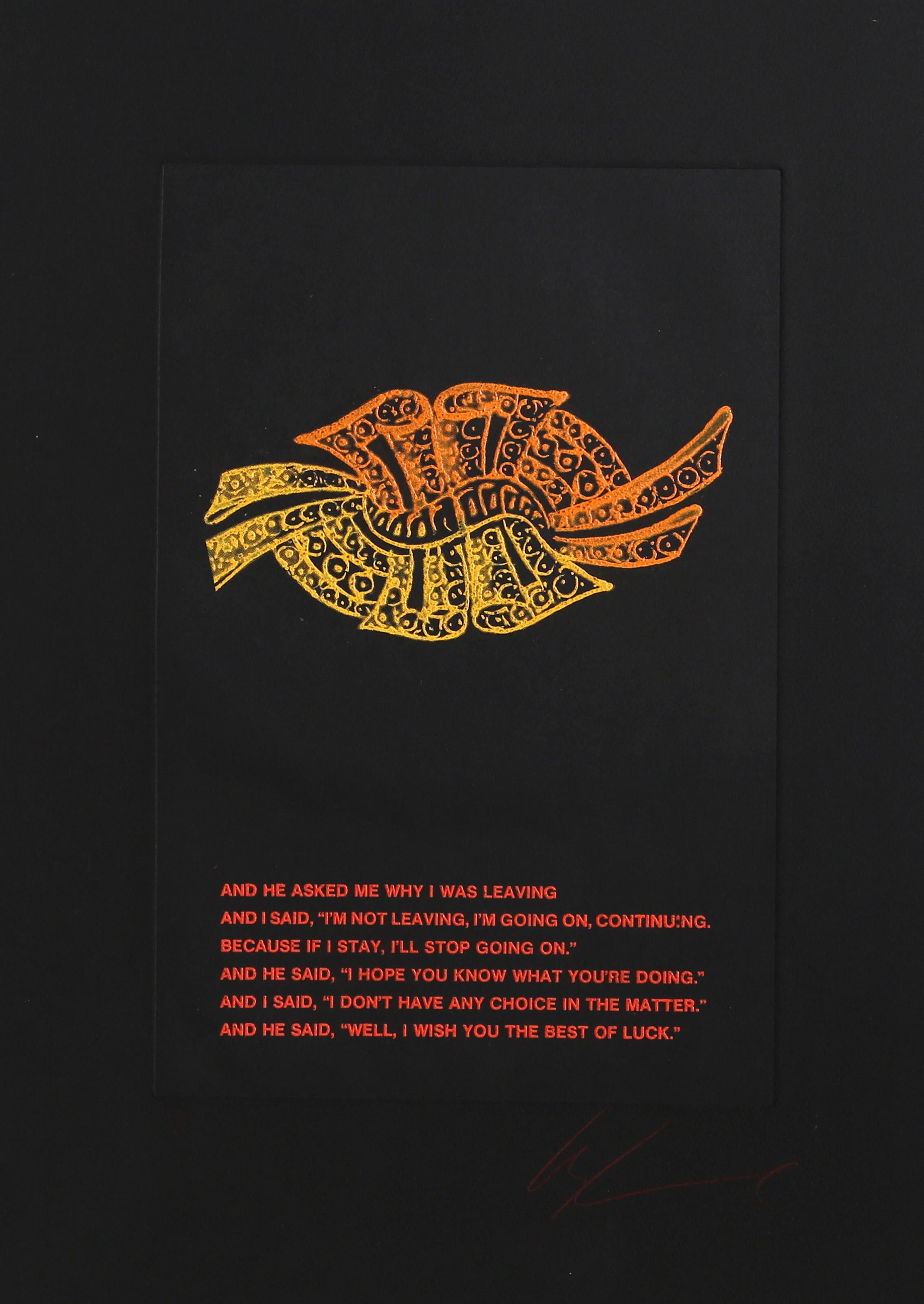 Les Levine, Irish/American (1935 - ) - Diamond Brooch Series 1, Year:  circa 1979, Medium:  Color Etching, Signed and Numbered in pencil, Edition:  100, Image Size:  18 x 11.5 inches, Size:  31 in. x 21 in. (78.74 cm x 53.34 cm)