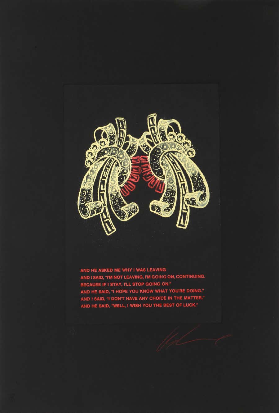 Diamond Brooch Series 10, Conceptual Color Etching by Les Levine