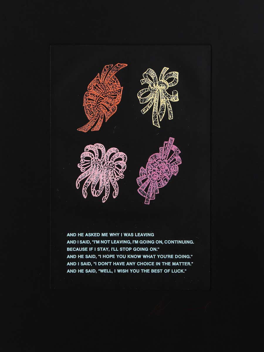 Diamond Brooch Series 3, Conceptual Color Etching by Les Levine