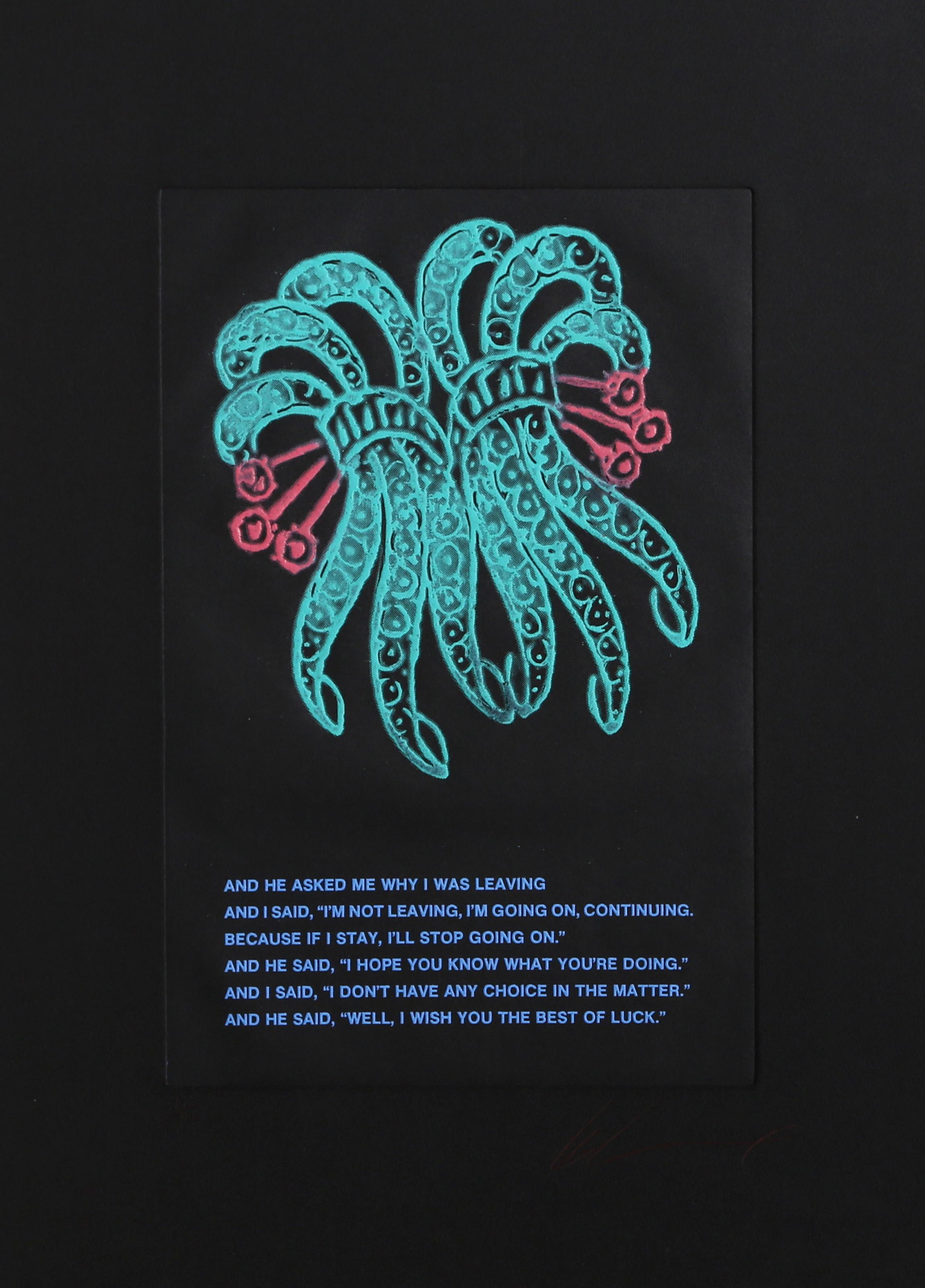 Les Levine, Irish/American (1935 - ) - Diamond Brooch Series 5, Year:  circa 1979, Medium:  Color Etching, Signed and Numbered in pencil, Edition:  100, Image Size:  18 x 11.5 inches, Size:  31 in. x 21 in. (78.74 cm x 53.34 cm)