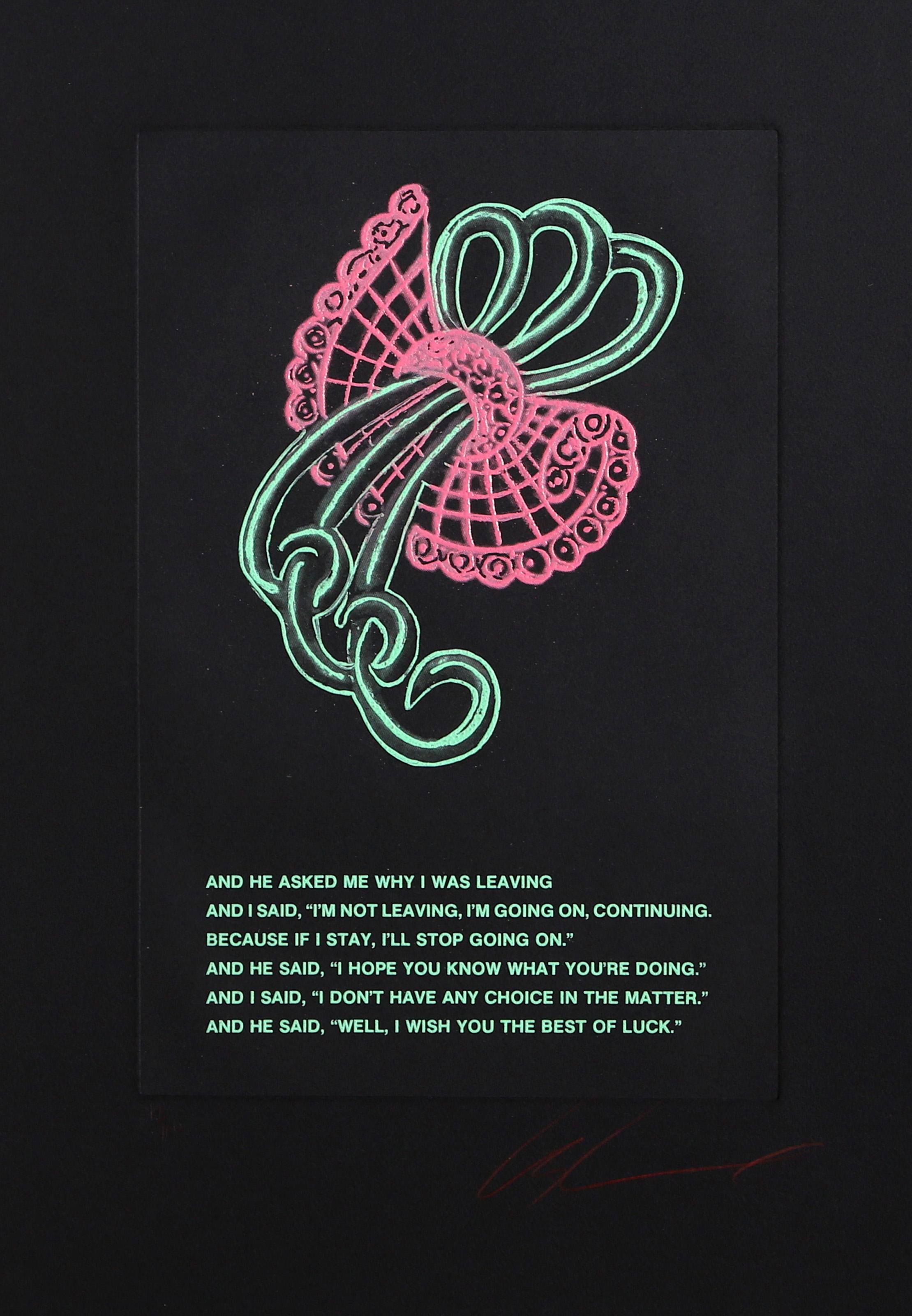 Les Levine, Irish/American (1935 - ) - Diamond Brooch Series 6, Year:  circa 1979, Medium:  Color Etching, Signed and Numbered in pencil, Edition:  100, Image Size:  18 x 11.5 inches, Size:  31 in. x 21 in. (78.74 cm x 53.34 cm)