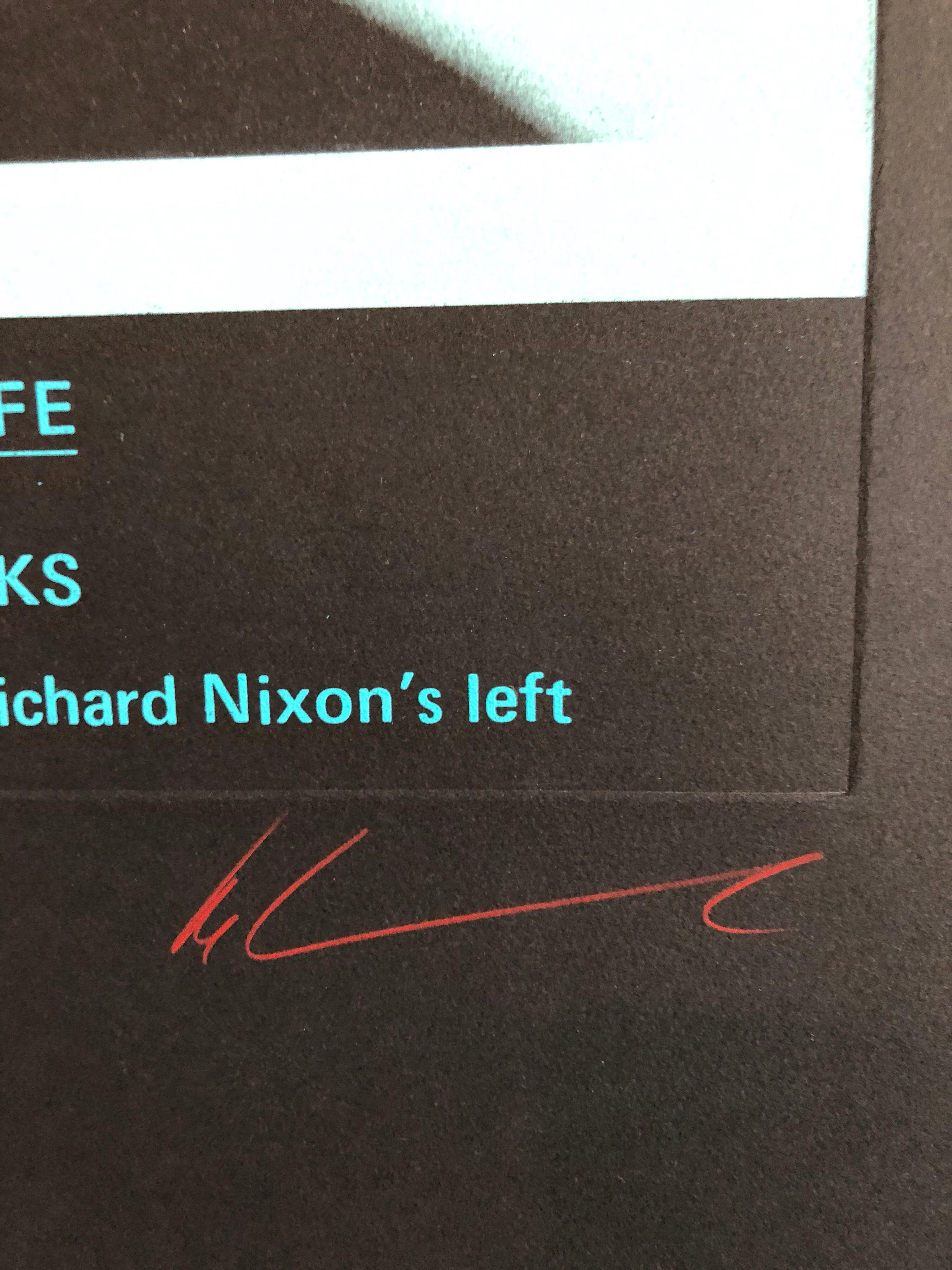 Last Book of Life. (Photos from a dinner of Richard Nixon’s with Chou En Lai’s various views of Chinese chopsticks)  
Photograph etchings
Printed on Stonehedge black paper
Hand signed, and numbered, by Levine in red pencil along the lower margin. 
A