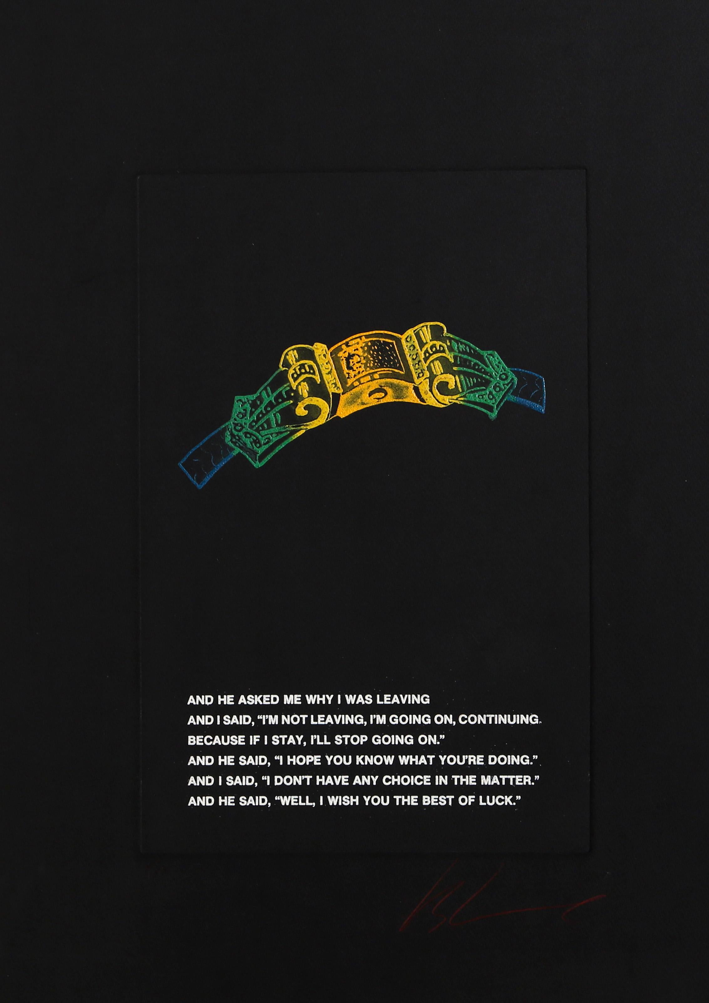 Watch Series 1, gravure conceptuelle en couleur par Les Levine