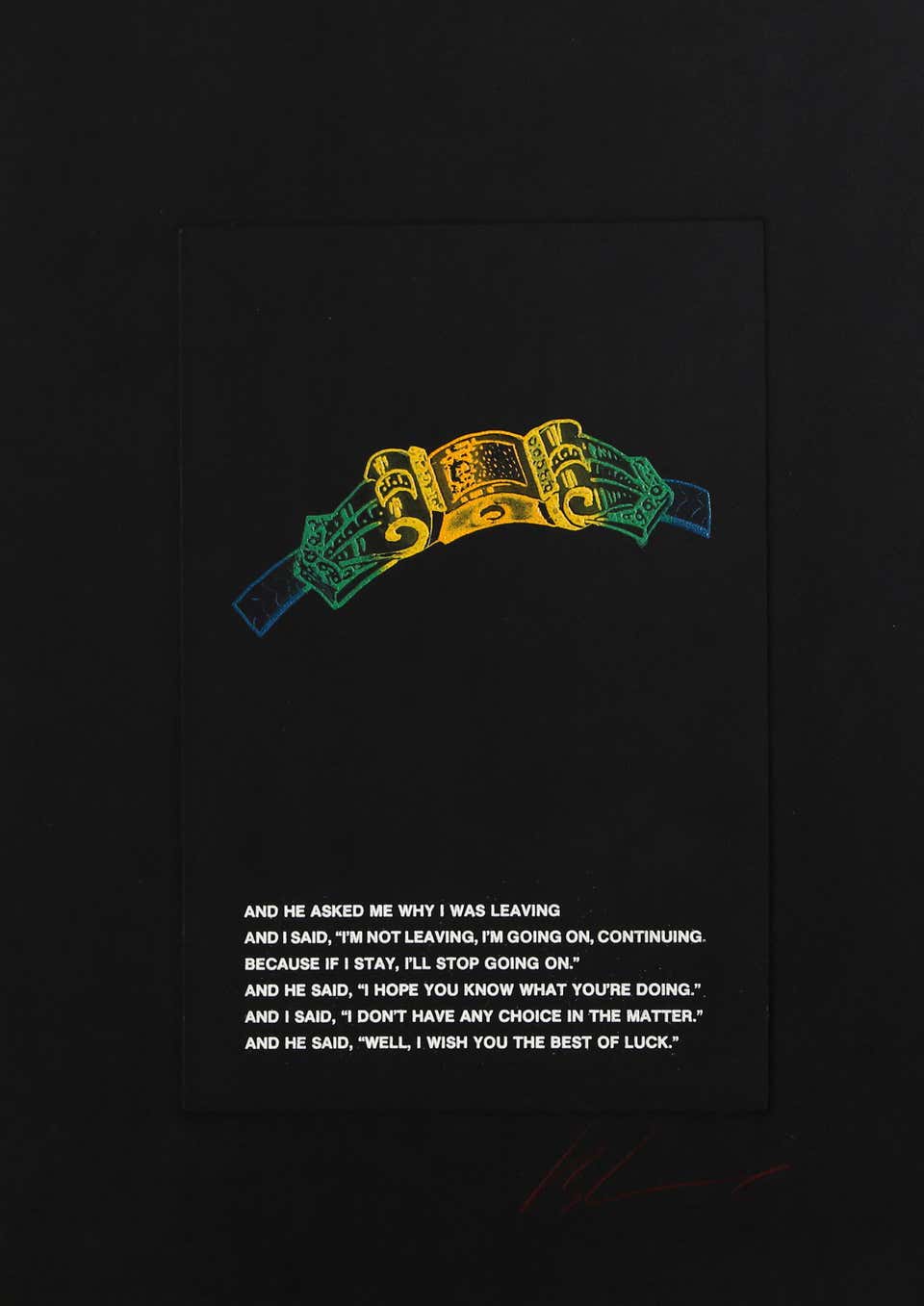 Watch Series 1, Conceptual Color Etching by Les Levine