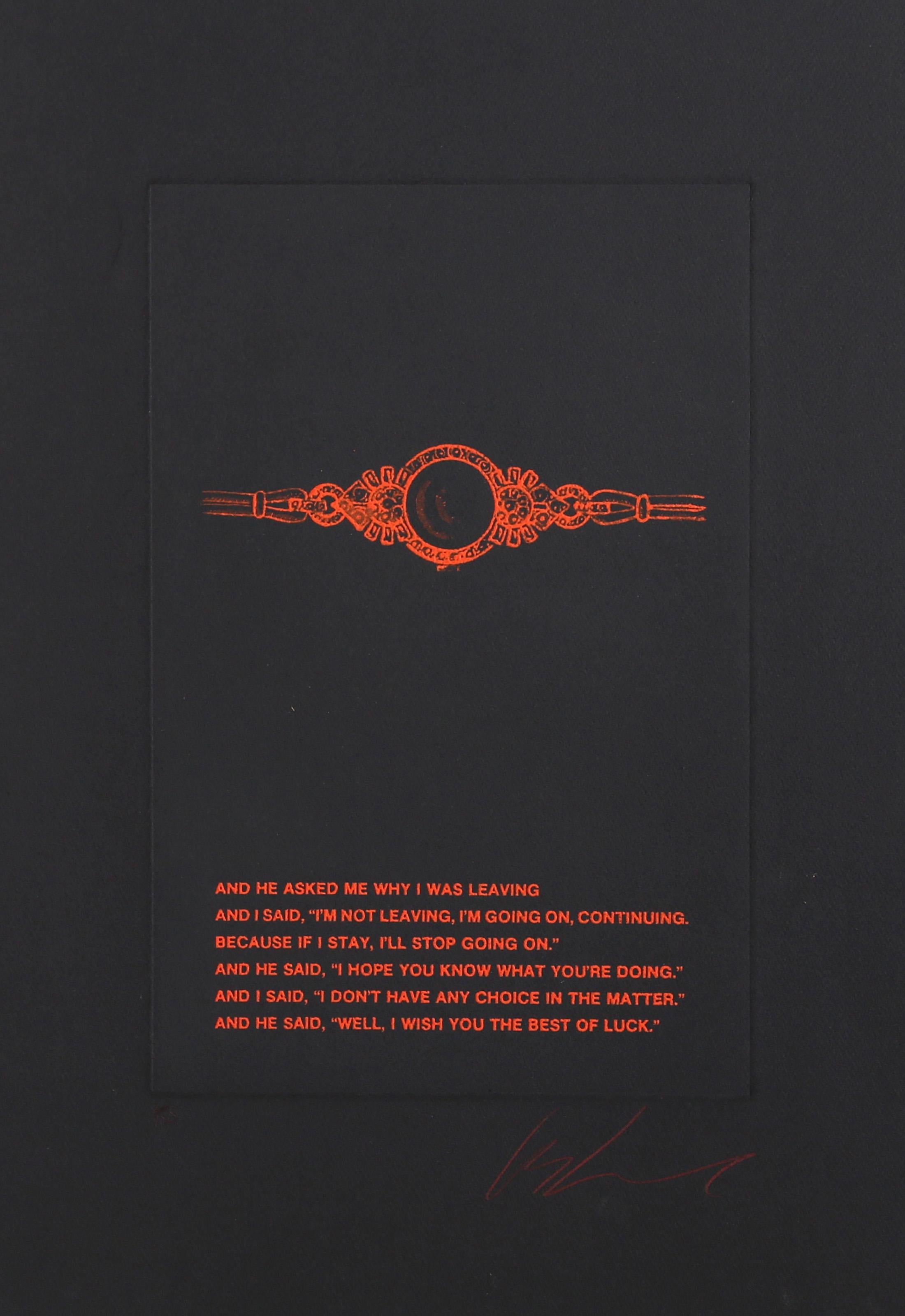 Watch Series 10, gravure conceptuelle en couleur par Les Levine