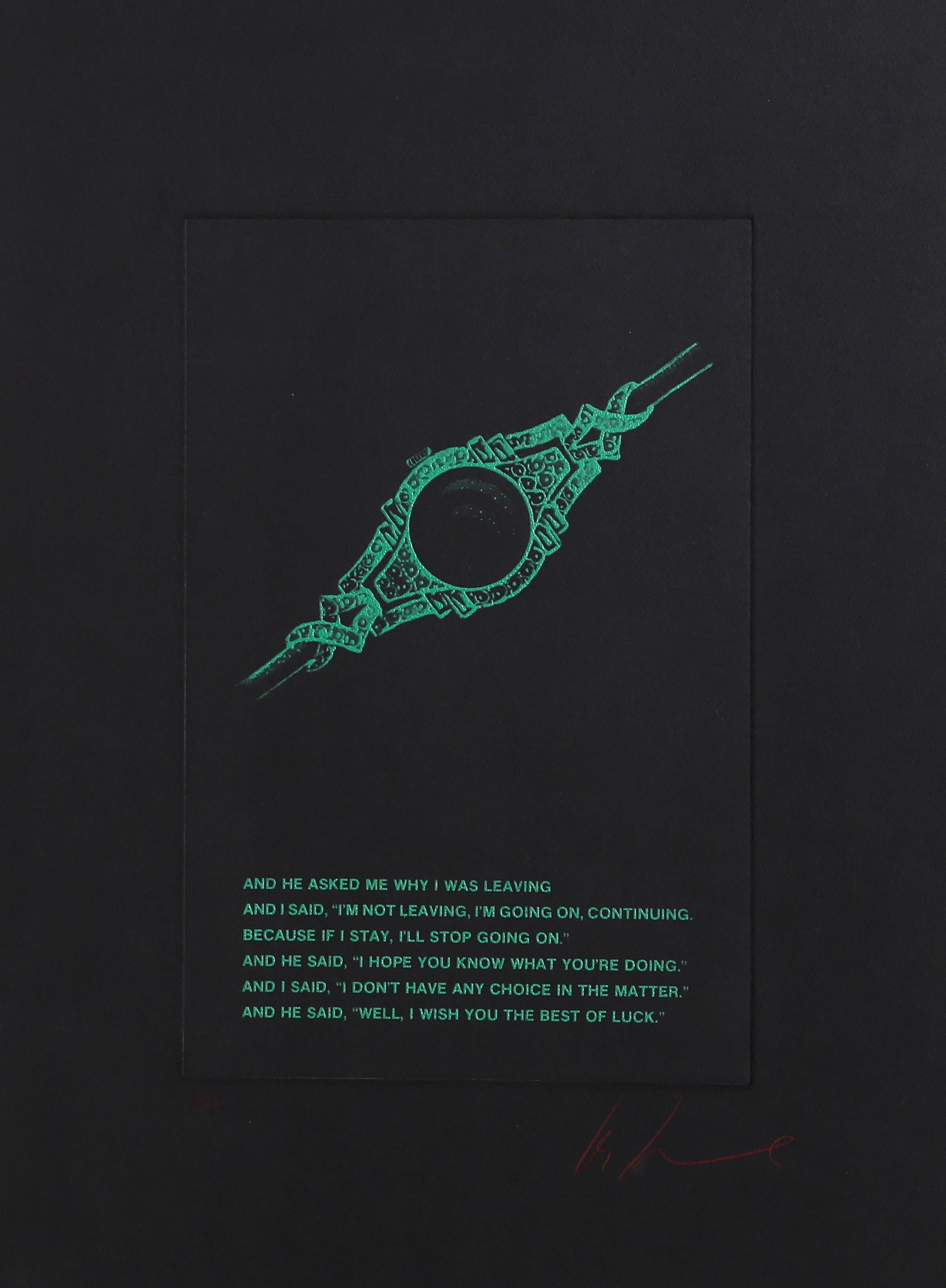 Watch Series 2, gravure conceptuelle en couleur par Les Levine