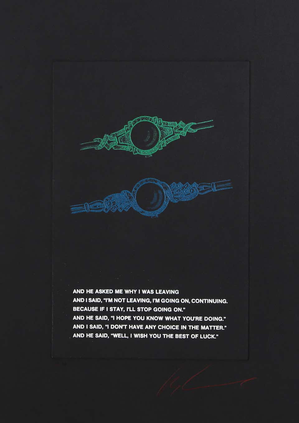 Watch Series 3, Conceptual Color Etching by Les Levine