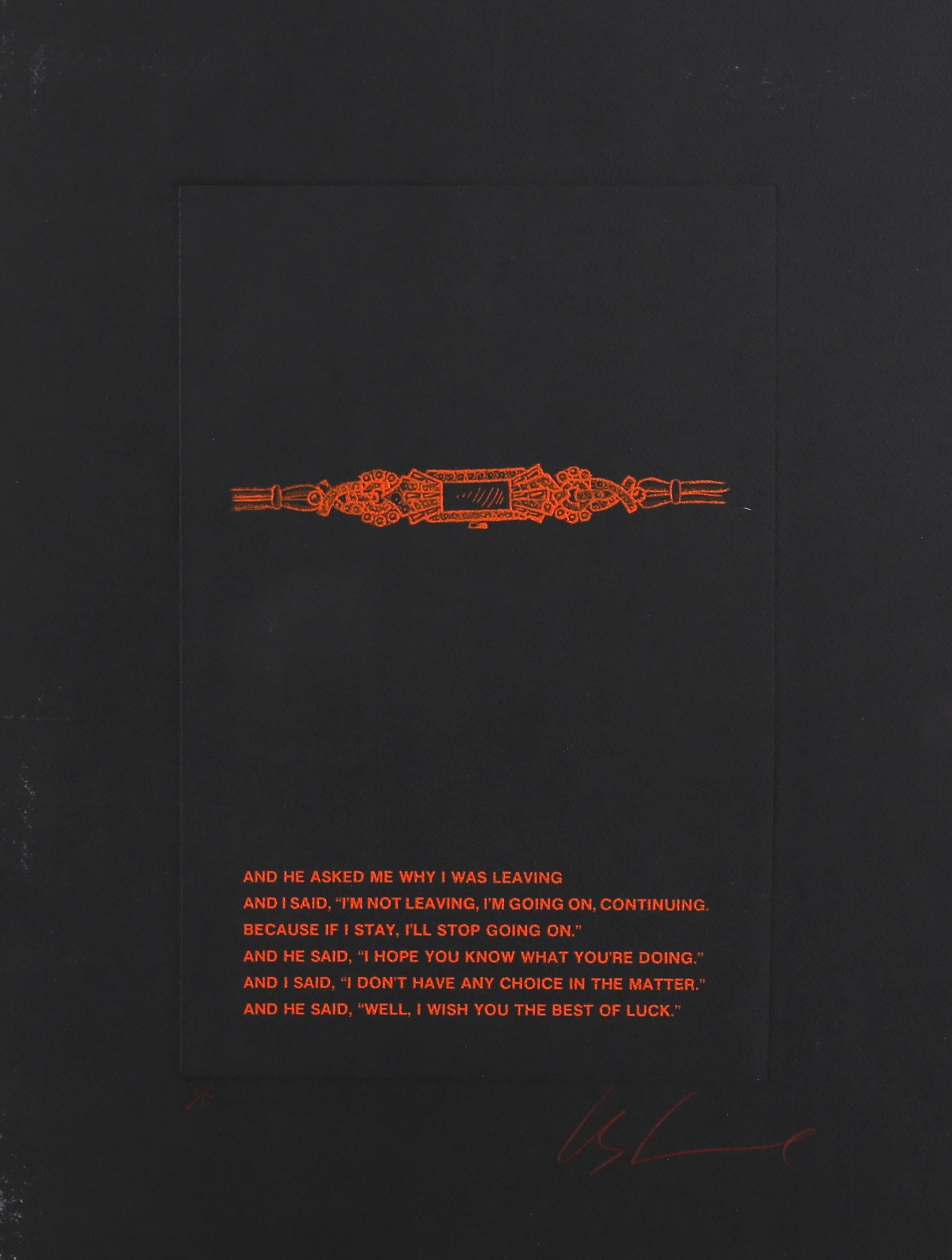 Watch Series 7, gravure conceptuelle en couleur par Les Levine