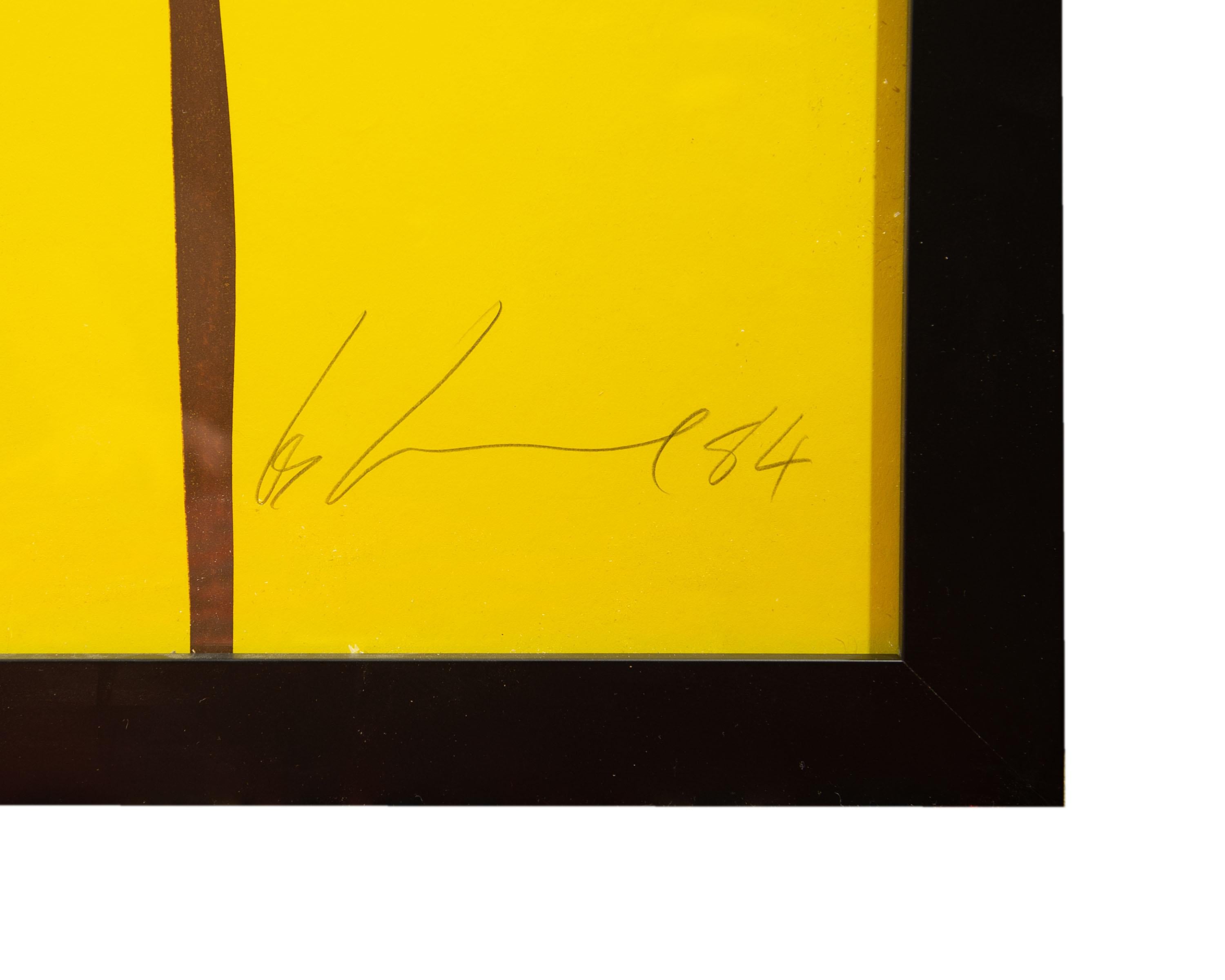 20th Century Les Levine Signed Artist’s Proof “Win” Serigraph Pop Art Print