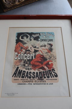 Les Maitres De L' Affiche Jules Chéret Imprimerie Chaix French Lithograph Poster