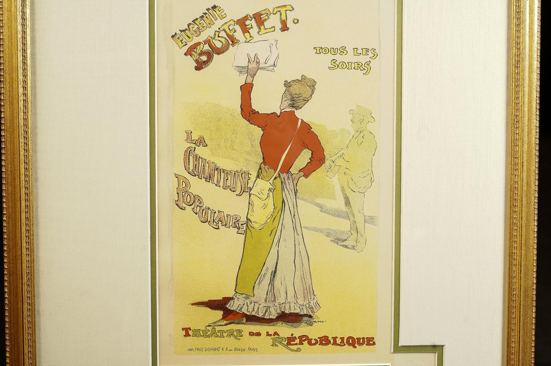 Art Nouveau Les Maîtres de l'Affiche #151 - Eugénie Buffet  Poster di Stevens della fine del XIX secolo in vendita