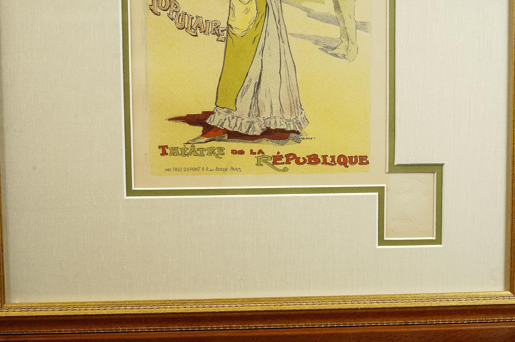 Francese Les Maîtres de l'Affiche #151 - Eugénie Buffet  Poster di Stevens della fine del XIX secolo in vendita