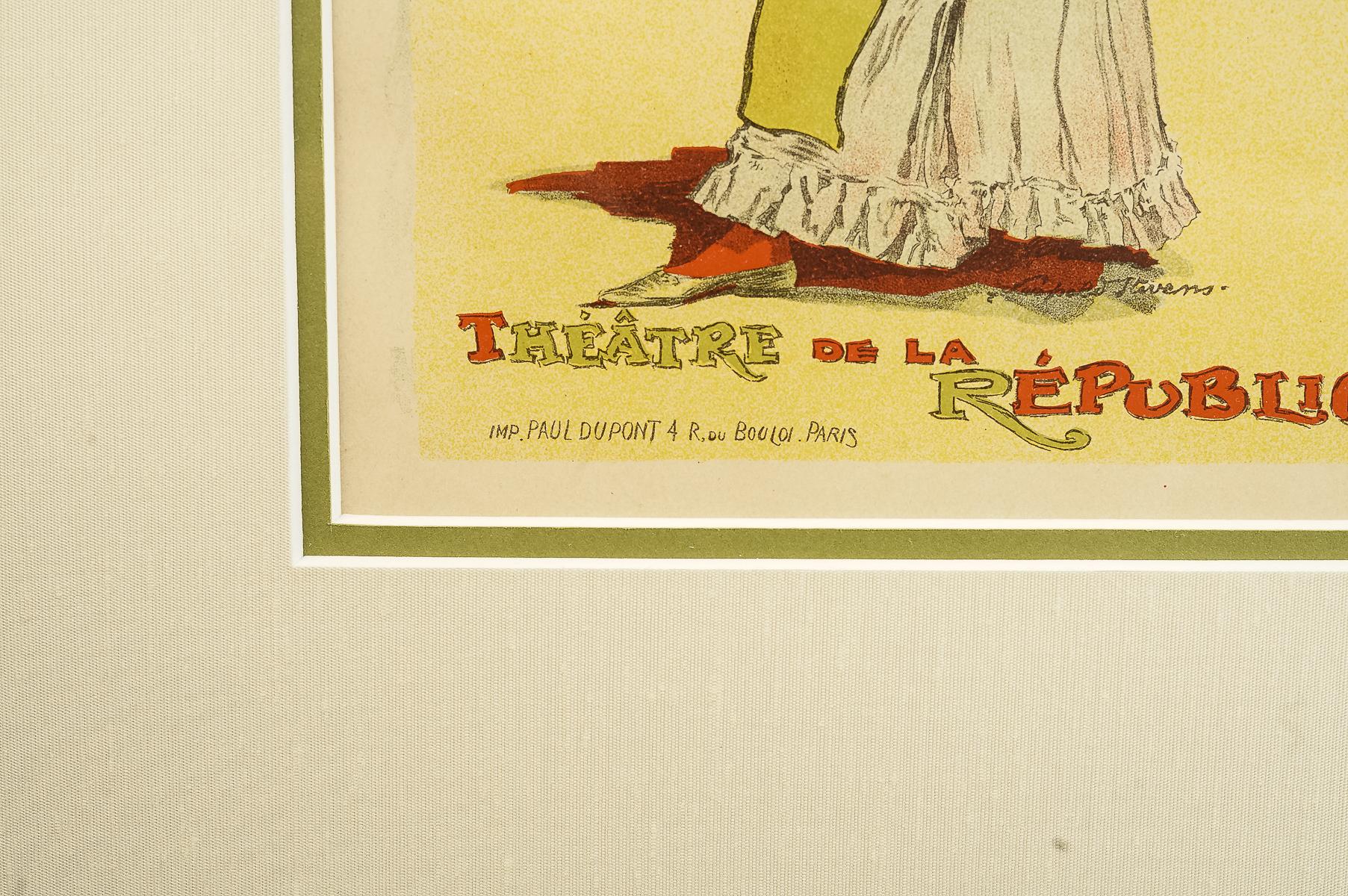 Les Maîtres de l'Affiche #151 - Eugénie Buffet  Poster di Stevens della fine del XIX secolo In condizioni ottime in vendita a Dekalb, IL