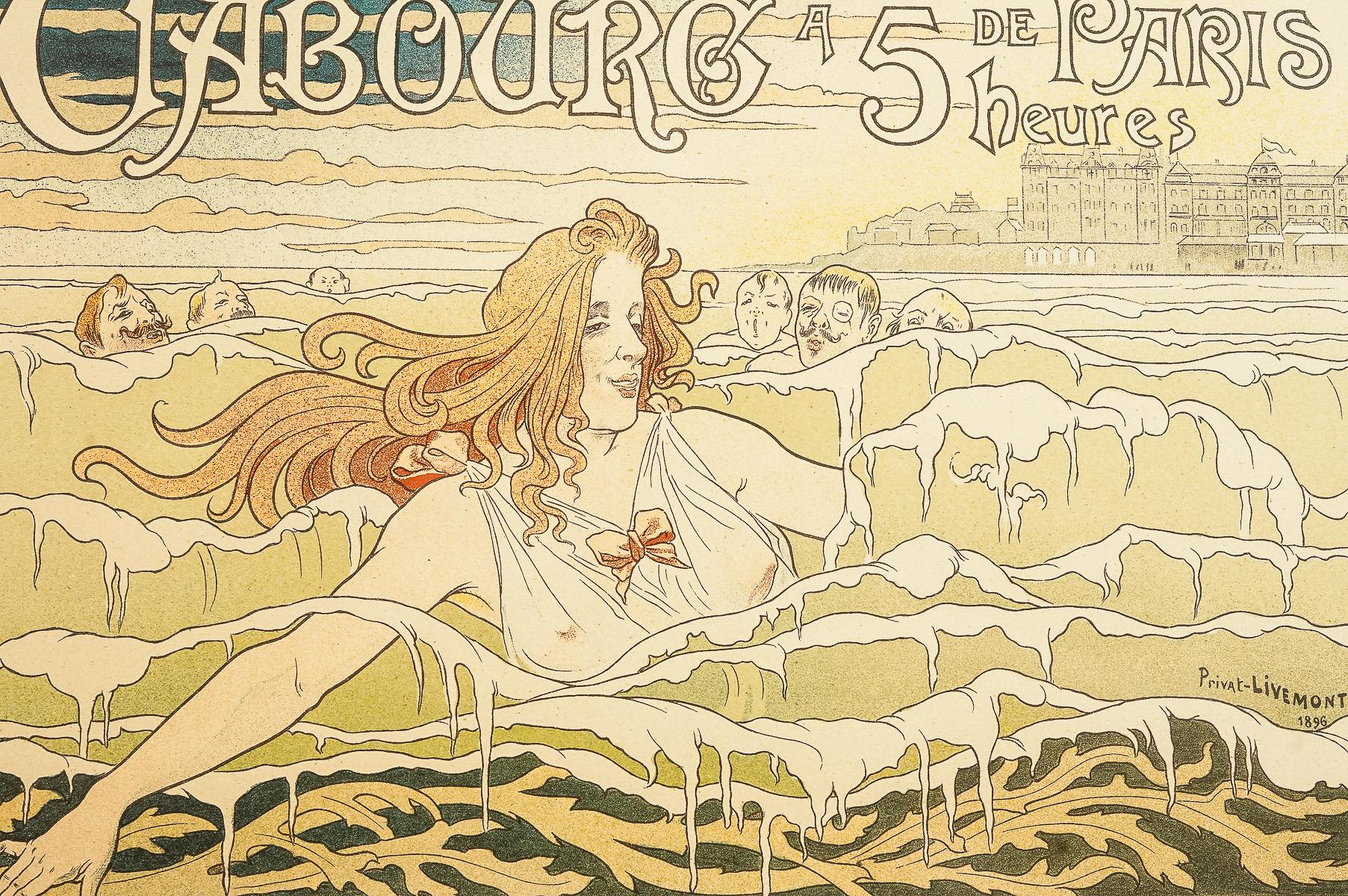 Les Maîtres de l'Affiche #88 - Cabourg  Spätes 19. Jahrhundert Livemont-Poster im Zustand „Hervorragend“ im Angebot in Dekalb, IL