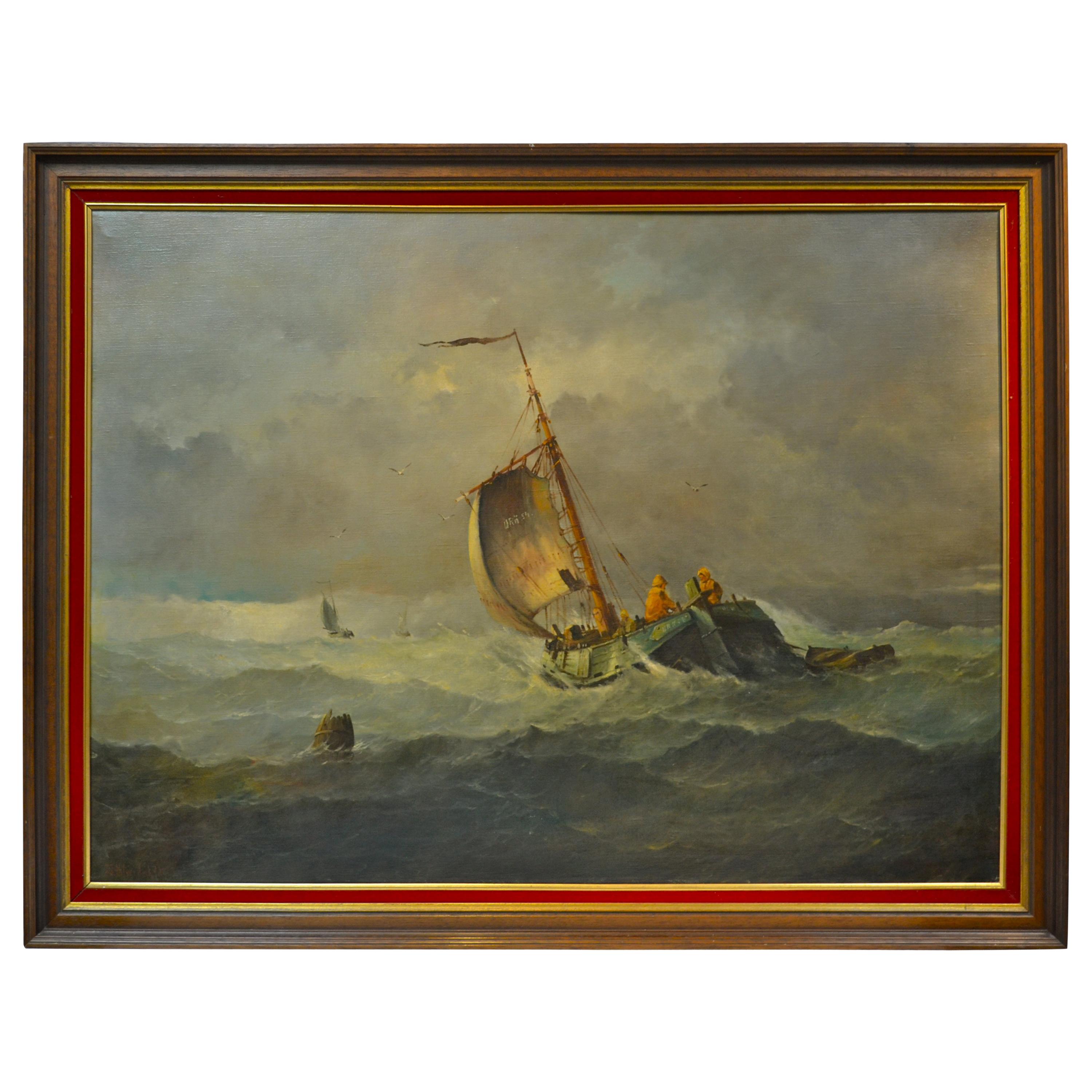Les Marins Avant La Tempete „Vor dem Sturm“ von Johannes Hilverdink