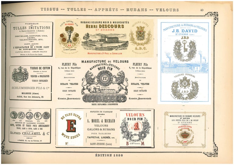 Les Marques de Fabrique Francaises, Book of French Product Labels from 1880  For Sale at 1stDibs