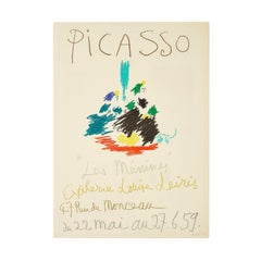 Les Ménines, Vintage Exhibition Poster after a Picasso Drawing, 1959
