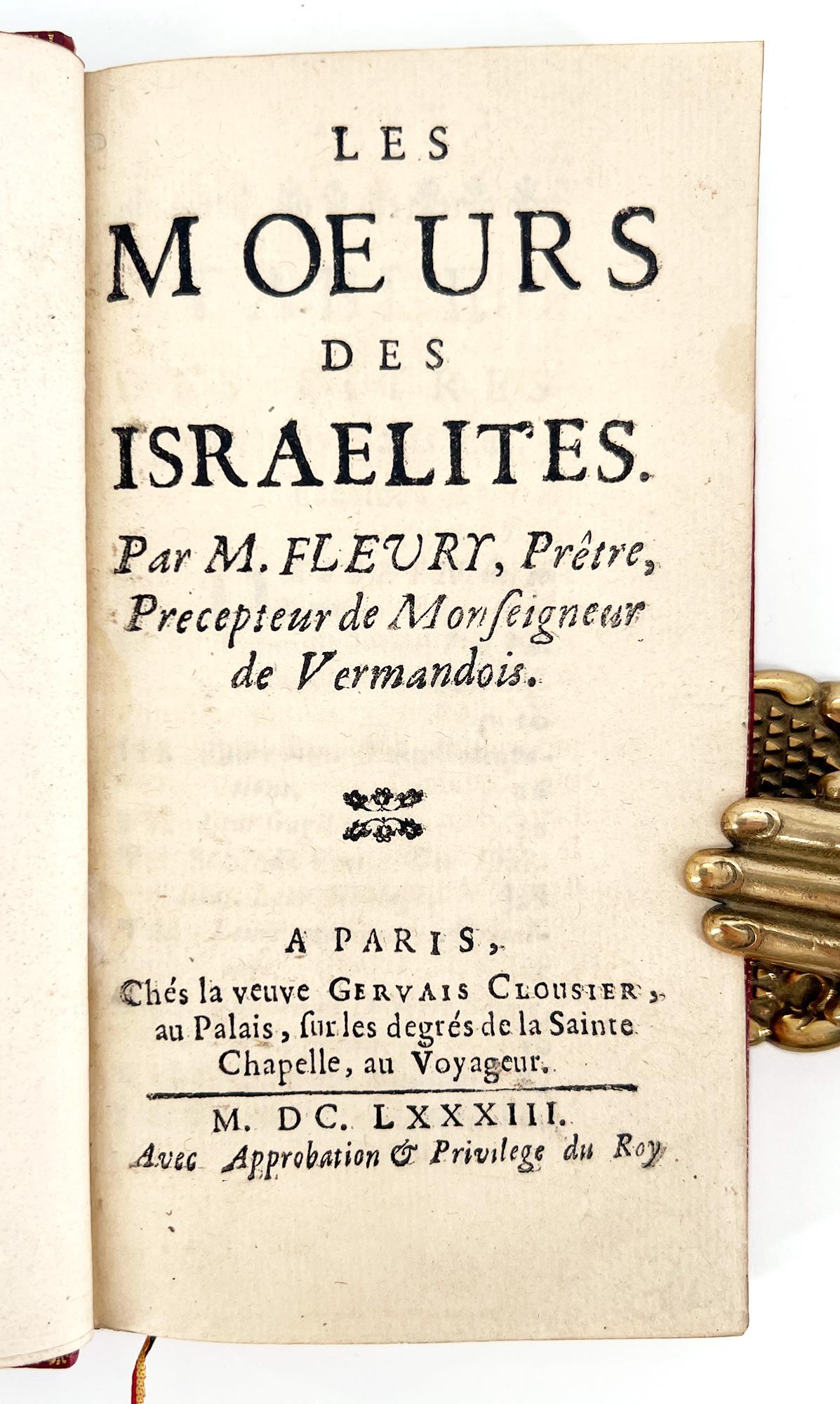 Les Moeurs des Israelites by Claude Fleury For Sale 2