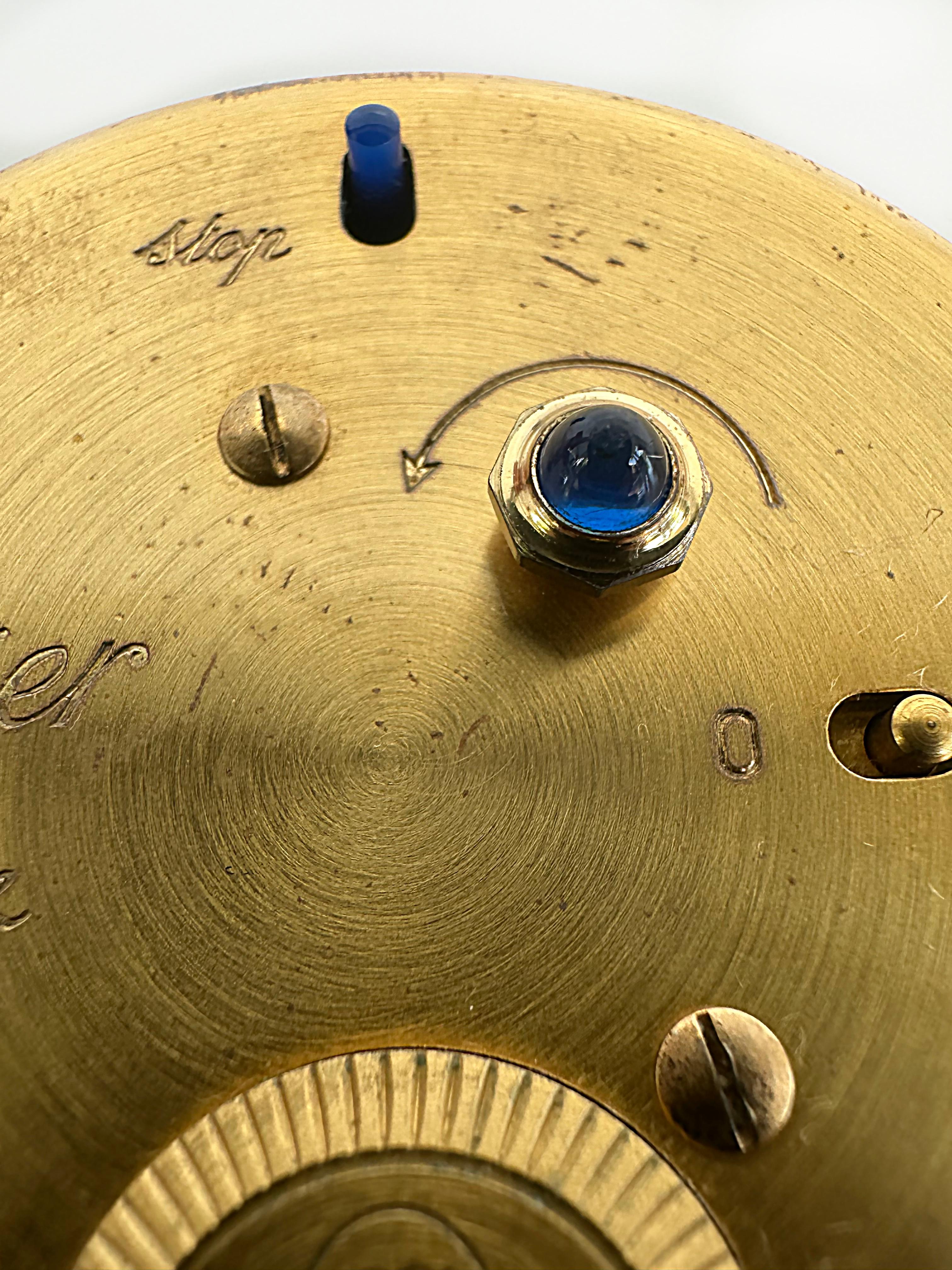 Les Must de Cartier Paris Enamel Gold Plated Travel Clock with Original Case 11