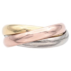 Les Must de Cartier Trinity 18k Tri-Color Gold Band Ring