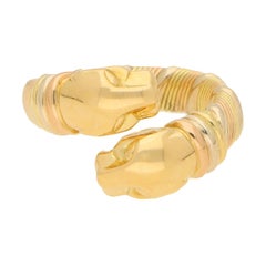 Panthère de Cartier Double Panther Dress Ring Set in 18k Tri-Gold