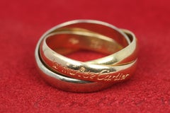 Les Must De Cartier Trinity Ring in 18K Rose, Yellow and White Gold