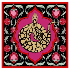 Les Ottomans Python Patterned Silk Turkish Scarves by Alessio Nessi
